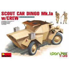 MiniArt 1/35 Scout Car Dingo Mk 1a w/CREW katonai jármű modell katonásdi