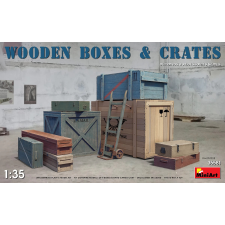 MiniArt Wooden Boxes and Crates ládák és dobozok modell kiegészítő makett