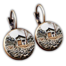  Miniházas fülbevaló kulcstartó