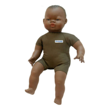 Miniland Afrikai baba, textil testtel, 40 cm-es, MINILAND, ML31063 baba