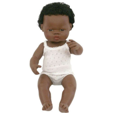 Miniland Afrikai fiú baba Miniland 38 cm baba