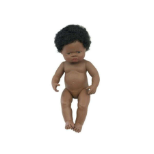 Miniland Baba - afrikai lány, hajas, 38 cm-es, vízálló, MINILAND, ML31054 baba