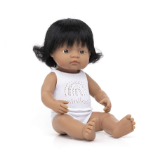 Miniland Baba, latin-amerikai lány, fehérneműben, 38 cm, Miniland ML31158 baba