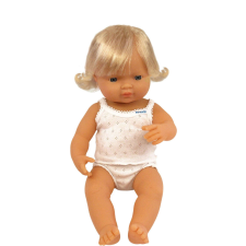 Miniland Európai Lány Miniland Baba baba 38 cm baba