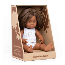Miniland Oktatási Papusa 38 cm Ausztrál őslakos Fetita baba