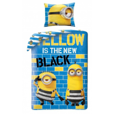Minions/Minyonok ágyneműhuzat, Yellow is the new Black (100% pamut) (0426) lakástextília