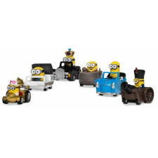 Minions Zoom Hero visszahúzható járművek figurákkal (12) autópálya és játékautó
