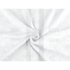  Mink plüss csillag - Fehér dekorációs kellék