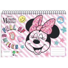 Minnie Disney Minnie A/4 spirál vázlatfüzet 30 lapos csíkos füzet