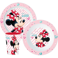 Minnie Disney Minnie étkészlet, micro műanyag szett babaétkészlet