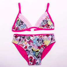  Minnie egér kislány fürdőruha - kétrészes fürdőruha - pink - 122