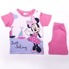  Minnie egér kislány pamut nyári együttes - póló-rövidnadrág szett - rózsaszín - 80 babaruha szett