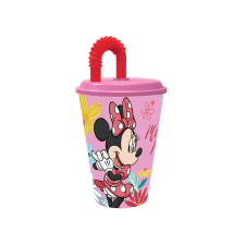 Minnie Spring szívószálas műanyag pohár 430 ml babaétkészlet