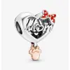  Minnie stílusú szíves Pandora kompatibilis Mom charm