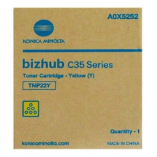 Minolta C35 TNP22Y Yellow toner eredeti 25K A0X5252 nyomtatópatron & toner