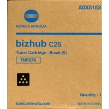 Minolta Konica Minolta C25 TNP27K toner eredeti Black 6K A0X5153 nyomtatópatron & toner
