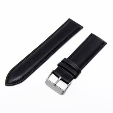  Minőségi bőrszíj, fekete 75+115/22 mm óraszíj