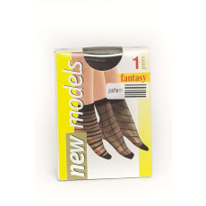  - Mintás bokafix, 20 DEN, m:36-41, 1 pár fekete