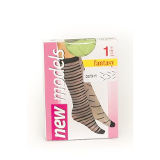  Mintás térdfix, 20 DEN, m:36-41, 1 pár borsózöld