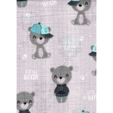  Mintás textil pelenka 1db-os - szürke baby boy mosható pelenka