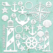 Mintay chippis - tengerpart chipboard dekorációs kellék