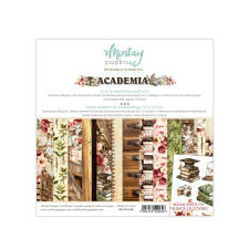 Mintay Papers Academia Scrapbook papírkészlet Paper Pad 6&quot; (15 cm) 24 lap decoupage papír