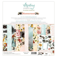Mintay Papers MINI Papírkészlet 12" (30 cm), / Mintay Mamarazzi (6 lap) decoupage papír