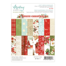 Mintay Papers Papírkészlet 6&quot;x8&quot; (15x20 cm) - White Christmas (24 lap) decoupage papír