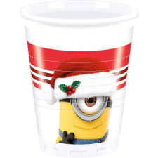Minyonok műanyag pohár 8 db-os 200 ml Santa party kellék
