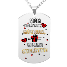 Mióta megláttalak, tudom, mit jelent szeretni! medál lánccal, választható több színben nyaklánc