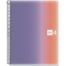 MIQUELRIUS Aurora Provence A4 4x30 lap PP kockás spirálfüzet füzet