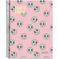 MIQUELRIUS Dont Panic A4 4x35 lap kockás spirálfüzet (A15295DP87) füzet