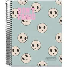 MIQUELRIUS Dont Panic A5 4x35 lap kockás spirálfüzet (A15295DP27) füzet