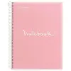 MIQUELRIUS Emotions A5 PP 120 lapos pink kockás spirálfüzet