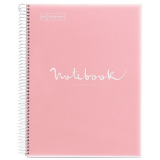 MIQUELRIUS Emotions A5 PP 120 lapos pink kockás spirálfüzet füzet