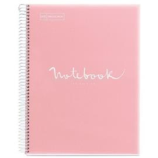 MIQUELRIUS Emotions A5 PP 120 lapos pink kockás spirálfüzet (A152265027) füzet