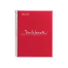 MIQUELRIUS Emotions A5 PP 120 lapos piros kockás spirálfüzet (A152240027) füzet