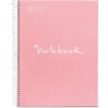 MIQUELRIUS Emotions Spirálfüzet A4 PP 5x24 lapos kockás pink