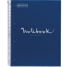 MIQUELRIUS Emotions Spirálfüzet A4 PP 5x24 lapos vonalas navy füzet