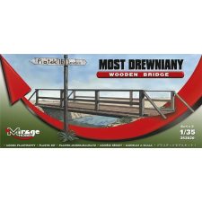  Mirage Hobby Holzbrücke mit Geländer und Wegweiser 1:35 (353020) makett