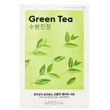 MISSHA Airy Fit Arcmaszk - Zöld Tea 19g arcpakolás, arcmaszk