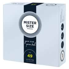 Mister Size 49. - 36 db egyedi méretű, extra vékony óvszer (49 mm) óvszer