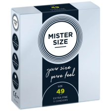 Mister Size 49 mm Condoms 3 pieces síkosító