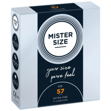 Mister Size - 57 mm Condoms 3 Pieces síkosító