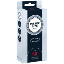 Mister Size - 60 mm Condoms 10 Pieces síkosító