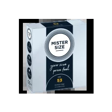 Mister Size vékony óvszer - 53 mm  Kiszerelés: 3 db óvszer