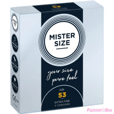 Mister Size vékony óvszer - 53mm (3db) óvszer