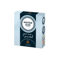 Mister Size vékony óvszer - 57 mm  Kiszerelés: 3 db óvszer