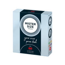 Mister Size vékony óvszer - 60mm (3db) óvszer
