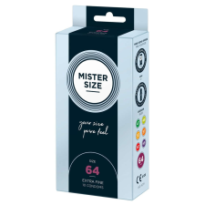 Mister Size vékony óvszer - 64mm (10db) óvszer
